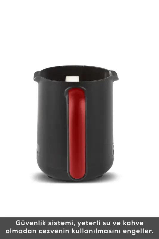 Hatır Közde Turkish Coffee and Turkish Coffee Machine Red 5 Cup Capacity with Plenty of Foam-Red - 3