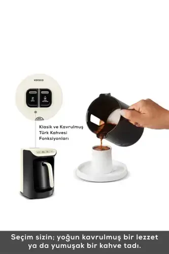 Hatır Közde Turkish Coffee and Turkish Coffee Maker Cream 5 Cups Capacity with Plenty of Foam-Cream - 5