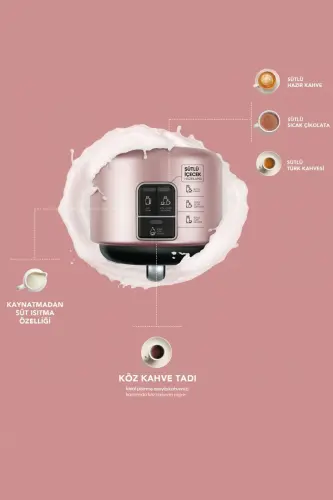 Hatır Mod Sütlü Türk Kahve Makinesi Rosegold-Rosegold - 3