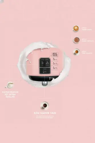 Hatır Mod Türk Kahva Mashinasi Pearly Pink-Pearly Pink - KARACA (1)