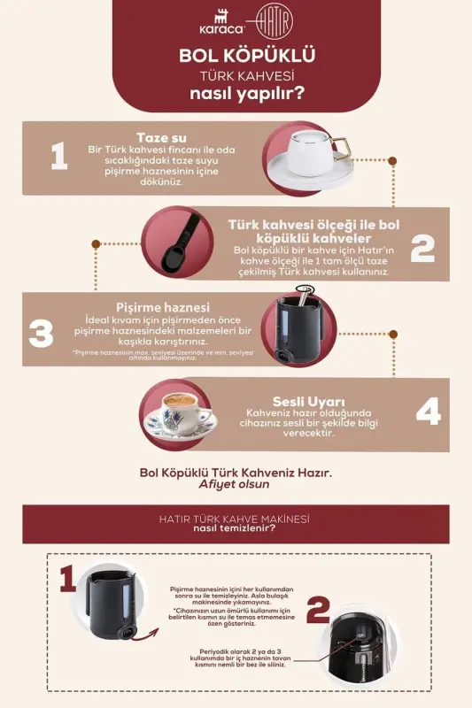 Hatır Mod Türk Kahve Makinesi Cranberry-Cranberry - 4