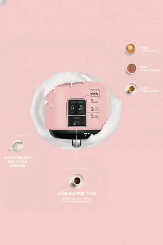 Hatır Mod Turkish Coffee Maker Pearly Pink-Pearly Pink - 2