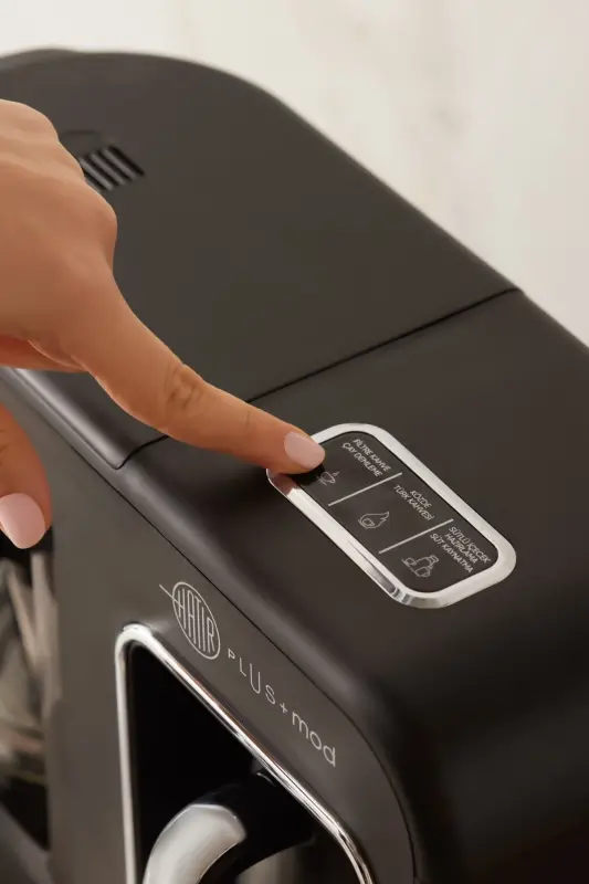 Hatır Plus Mod 5 In 1 Essential Coffee Machine Black Chrome-Black - 1