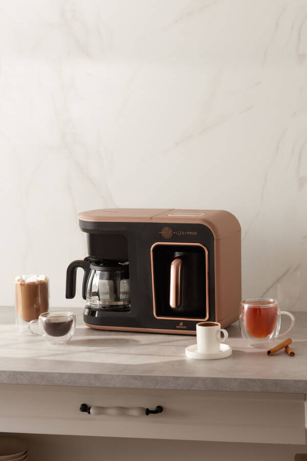 Hatır Plus Mod 5 in 1 Essential Coffee Machine Rosie Brown - 8