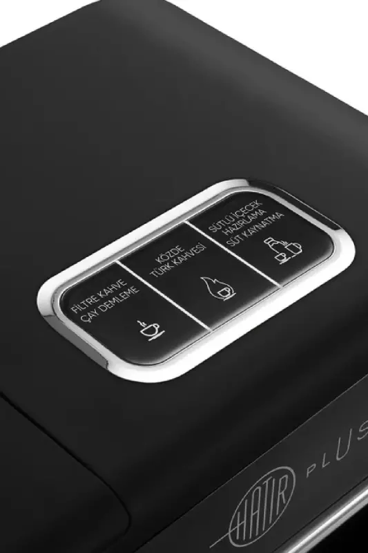 Hatır Plus Mod 5 In 1 Essential Qahva Mashinasi Black Chrome-Qora - 3