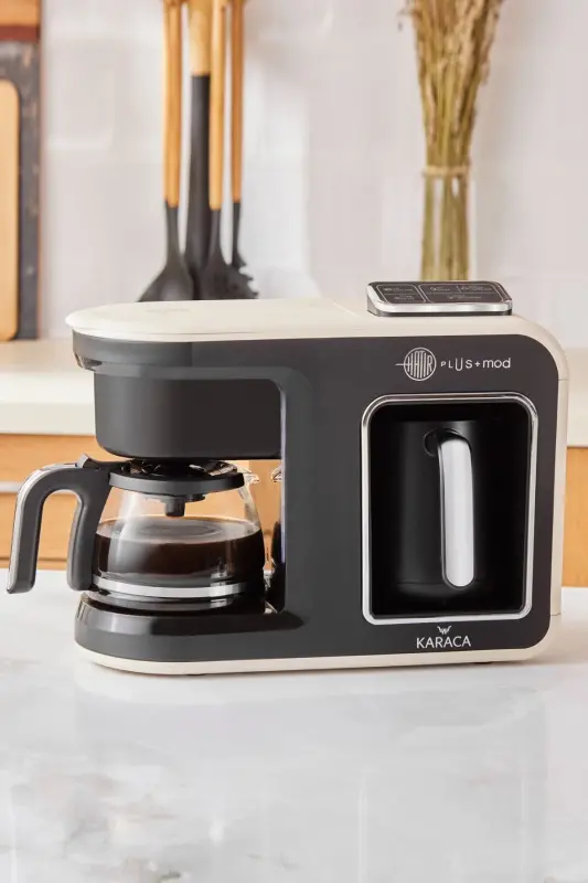 Hatır Plus Mod 5 In 1 Konuşan Kahve Va Çay Makinesi Krem-Krem - 1