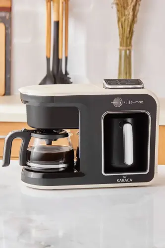 Hatır Plus Mod 5 In 1 Konuşan Kahve Va Çay Makinesi Krem-Krem 