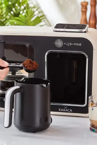 Hatır Plus Mod 5 In 1 Konuşan Kahve Va Çay Makinesi Krem-Krem - 4