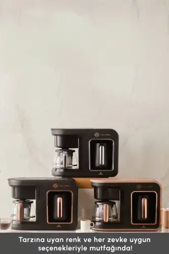 Hatır Plus Mod 5 In 1 Konuşan Kahve Ve Çay Makinesi Black Chrome-Siyah - 9