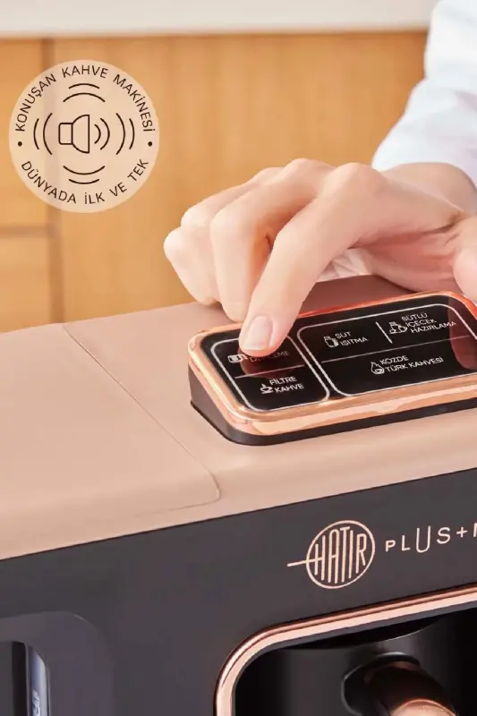 Hatır Plus Mod 5 In 1 Konuşan Kahve Ve Çay Makinesi Rosie Brown-Rose - 2