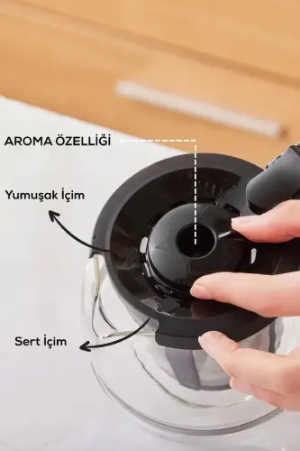 Hatır Plus Mod 5 In 1 Konuşan Kahve Ve Çay Makinesi Rosie Brown-Rose - 7