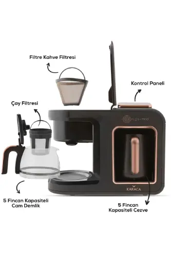 Hatır Plus Mod 5 In 1 Konuşan Türk Kahve Makinesi Kırmızı-Kırmızı - 5