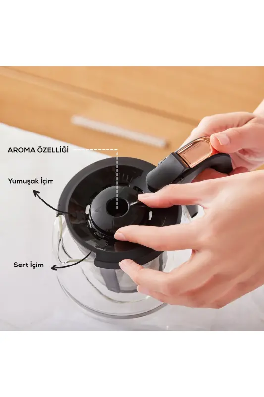 Hatır Plus+ Mod 5 In 1 Qahva Mashinasi Pushti-Atirgul - 4