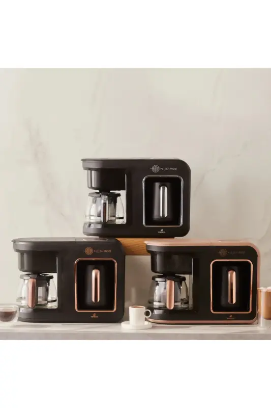 Hatır Plus Mod 5'i 1 Essentıal Arada, 750 ml Tee/filterkaffee & Türk Kaffeemaschine Siyah Bakır-Black Copper - 4