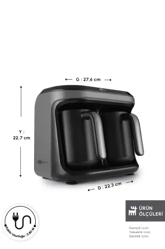 Hatır Hüp Düэт Икили Арома Тюрк Kahve Makinesi Spa - 6