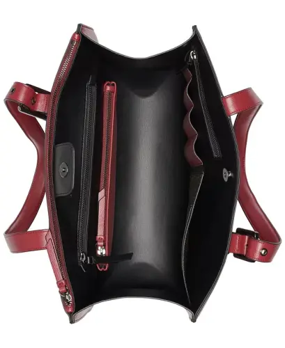 Havana Medium Tote Bag - Cranberry - 4