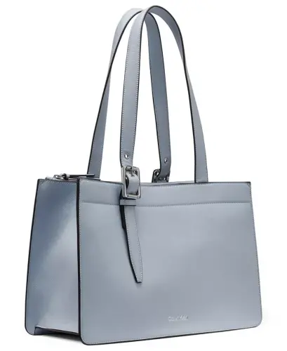 Havana Medium Tote Bag - Dusty Blue - 3