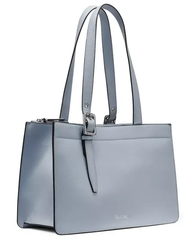 Havana Medium Tote Bag - Dusty Blue - 3