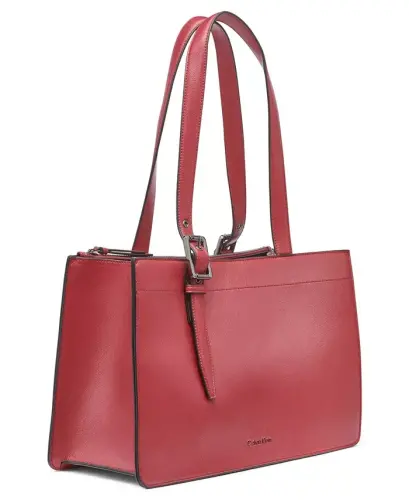 Havana Orta Boy Tote Çanta - Kızılcık - 3