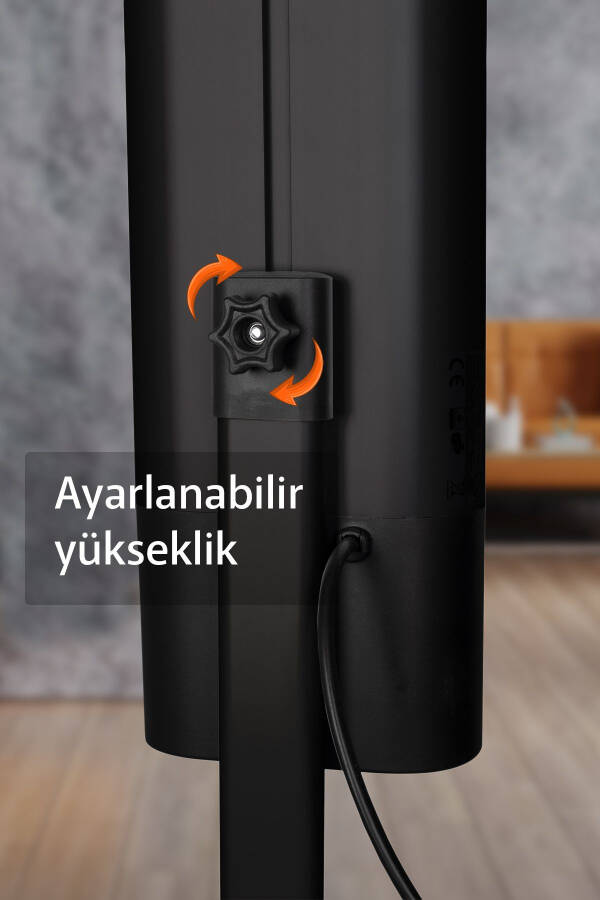 NOIR Infrared Isıtıcı 1700 W - Havayı Kurutmayan BioCarbon Filament (Uzaktan Kumandalı) - Siyah - 8