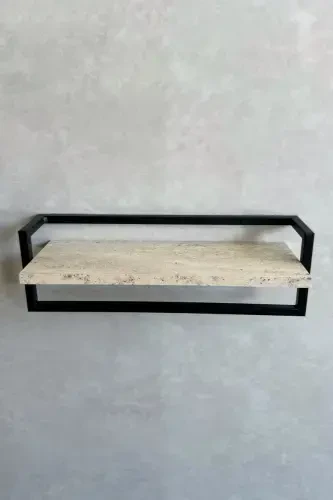 Havluluk Banyo Rafı Sabunluk Şal Askılığı Havlu Askısı Banyo Mutfak Düzenleyici Modern Şık Raf-Siyah - 6