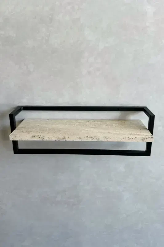 Havluluk Banyo Rafı Sabunluk Şal Askılığı Havlu Askısı Banyo Mutfak Düzenleyici Modern Şık Raf-Siyah - 6