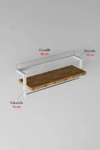 Havluluk Hammom Raflari Sovun Şol Ro'mol Askich Havlu Askichi Hammom Oshxona Tartibga Soluvchi Zamonaviy Chiroyli Raf - Oq - 17
