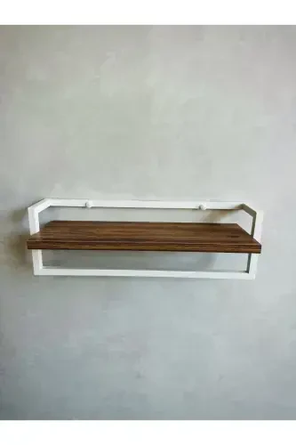 Havluluk Hammom Raflari Sovun Şol Ro'mol Askich Havlu Askichi Hammom Oshxona Tartibga Soluvchi Zamonaviy Chiroyli Raf - Oq - 5