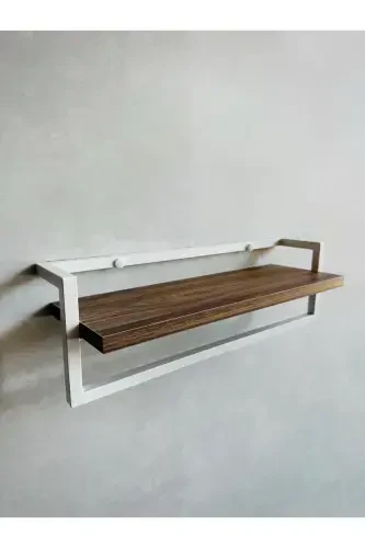 Havluluk Hammom Raflari Sovun Şol Ro'mol Askich Havlu Askichi Hammom Oshxona Tartibga Soluvchi Zamonaviy Chiroyli Raf - Oq - 6