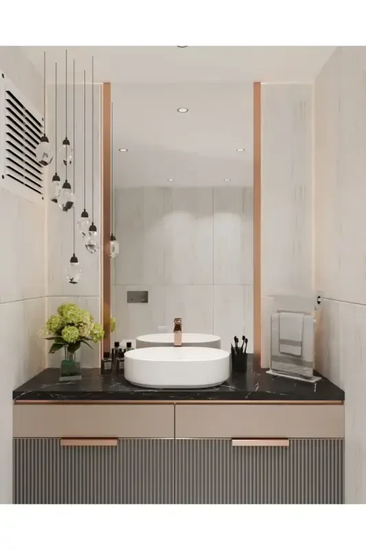 Havluluk Tezgah Üzeri Kağıt Havluluk Ev Banyo Dekorasyonu Paslanmaz Metal Tasarım Montaj Gerektirmez-Beyaz - 4