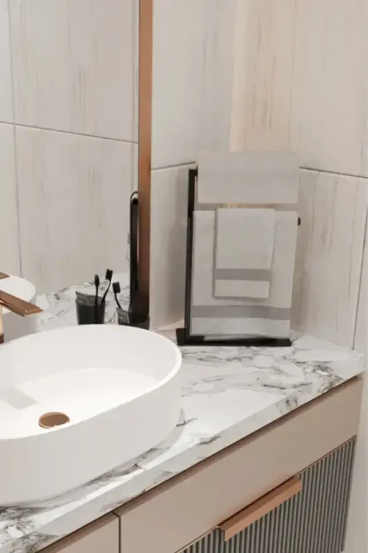 Havluluk Tezgah Üzeri Kağıt El Havluluğu Ev Banyo Düzenleyici Paslanmaz Metal Montaj Gerektirmez-Siyah - 5