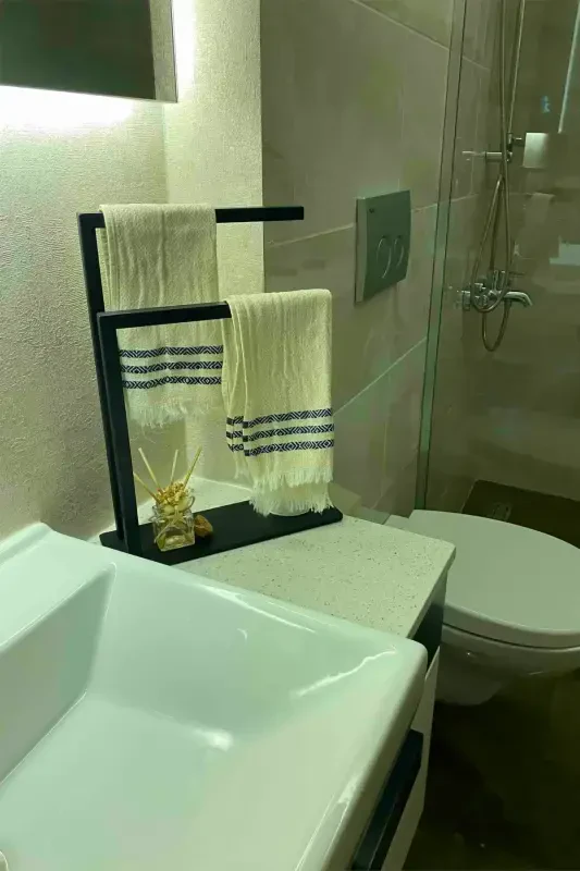 Havluluk Tezgah Üzeri Kağıt El Havluluğu Ev Banyo Düzenleyici Paslanmaz Metal Montaj Gerektirmez-Siyah - 8