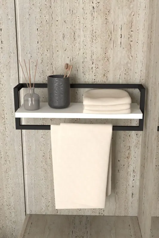 Havluluk Vanna Tokchasi Sovun Shol Askıchi Sochiq Askıchi Vanna Xona Oshxona Tartibga Soluvchi Ko'p Maqsadli Tokcha-Oq - AJU