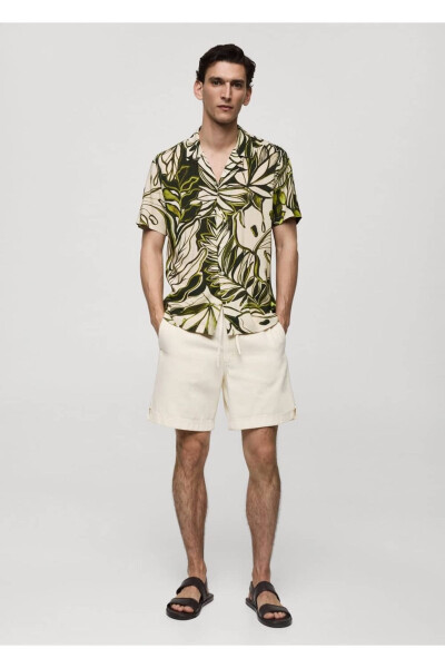 Hawaiian Print Flowy Shirt - MANGO MAN (1)