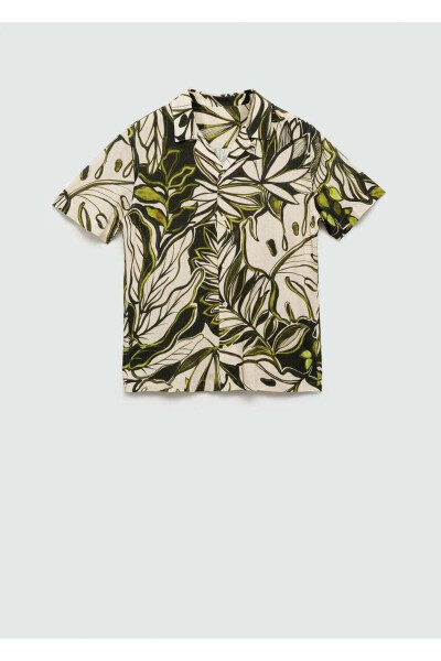 Hawaiian Print Flowy Shirt - 3