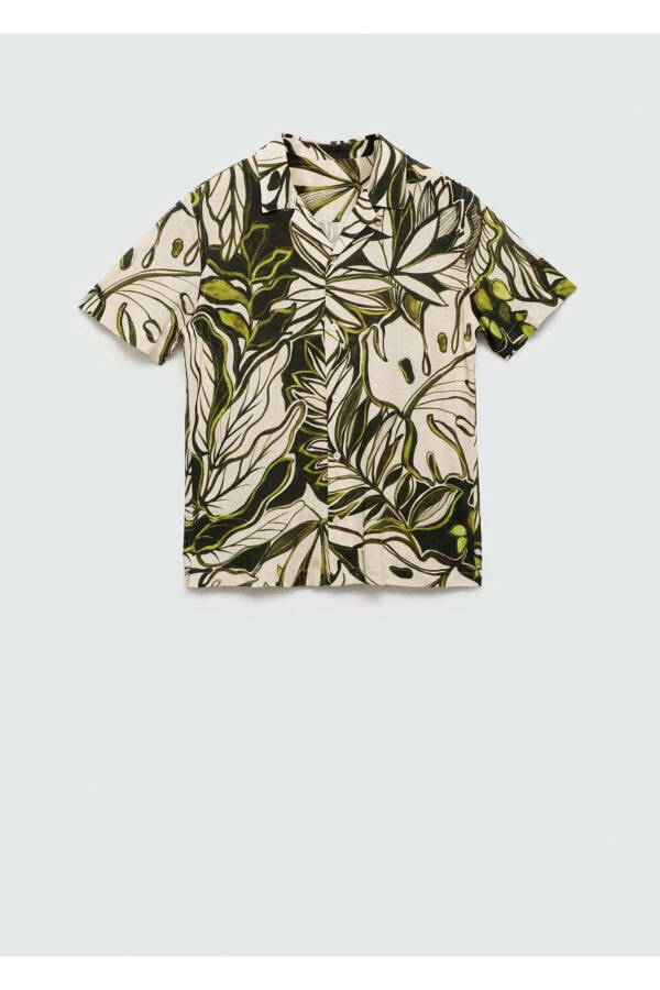 Hawaiian Print Flowy Shirt - 3