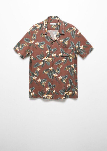 Hawaiian Print Regular Fit Shirt - 16