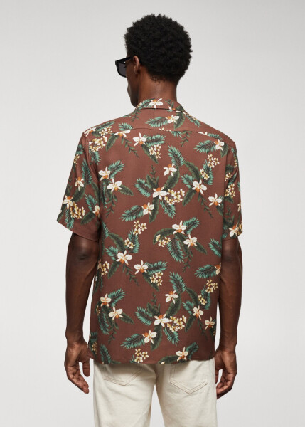 Hawaiian Print Regular Fit Shirt - 2