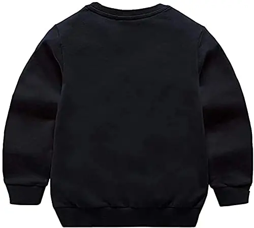 HAXICO Unisex bolalar uchun qattiq paxtadan yupqa pullover sviter futbolka Toddler Baby Crewneck uzun yengli futbolkalar bluzkalar - HAXICO (1)