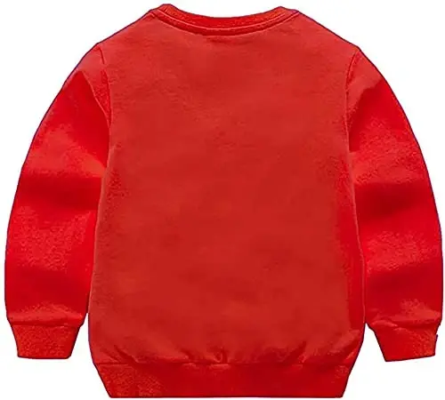 HAXICO Unisex Kids Solid Cotton Thin Pullover Sweatshirt T-Shirt Toddler Baby Crewneck Long Sleeve Tshirts Tops Blouse - 2