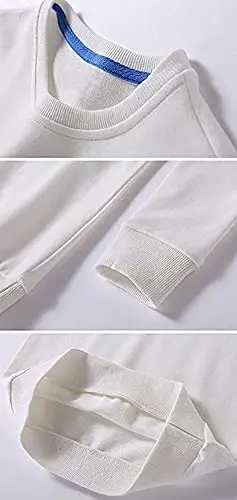 HAXICO Unisex Kids Solid Cotton Thin Pullover Sweatshirt T-Shirt Toddler Baby Crewneck Long Sleeve Tshirts Tops Blouse - 3