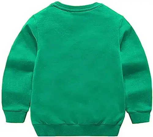 HAXICO Unisex Kids Solid Cotton Thin Pullover Sweatshirt T-Shirt Toddler Baby Crewneck Long Sleeve Tshirts Tops Blouse - 2