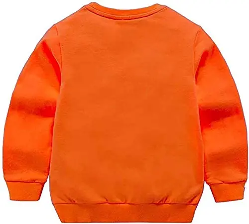 HAXICO Unisex Kids Solid Cotton Thin Pullover Sweatshirt T-Shirt Toddler Baby Crewneck Long Sleeve Tshirts Tops Blouse - 2