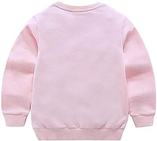 HAXICO Unisex Kids Solid Cotton Thin Pullover Sweatshirt T-Shirt Toddler Baby Crewneck Long Sleeve Tshirts Tops Blouse - 2