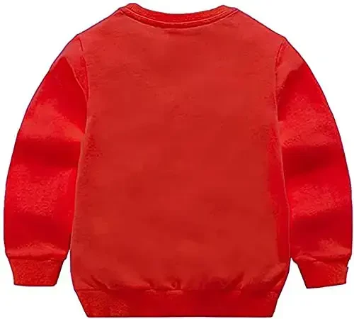HAXICO Unisex Kids Solid Cotton Thin Pullover Sweatshirt T-Shirt Toddler Baby Crewneck Long Sleeve Tshirts Tops Blouse - 2