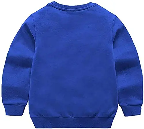 HAXICO Unisex Kids Solid Cotton Thin Pullover Sweatshirt T-Shirt Toddler Baby Crewneck Long Sleeve Tshirts Tops Blouse - HAXICO (1)