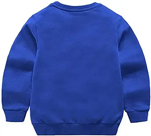 HAXICO Unisex Kids Solid Cotton Thin Pullover Sweatshirt T-Shirt Toddler Baby Crewneck Long Sleeve Tshirts Tops Blouse - 2