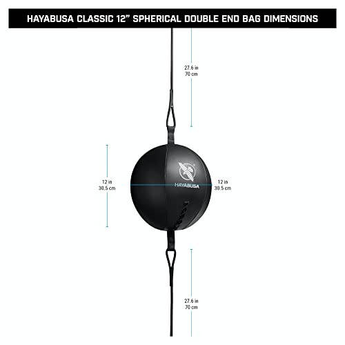 Hayabusa Çift Uçlu Torba Klasik Küre - Siyah, 12 İnç - 6