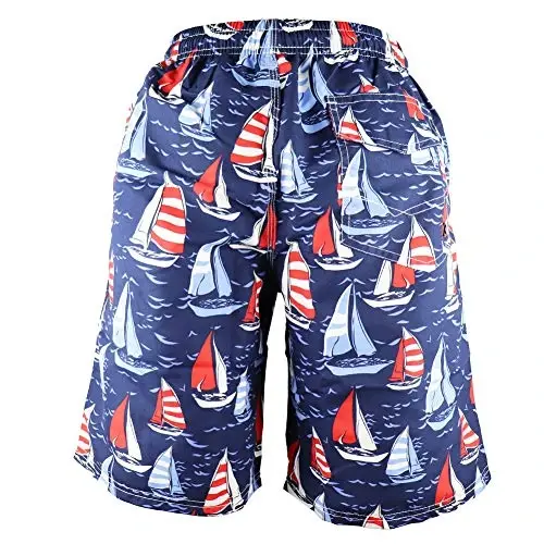 PREFER TO LIFE Men's Board Shorts, Quick Dry Swimwear Beach Holiday Party Bermuda Swim Big Pants … - 2