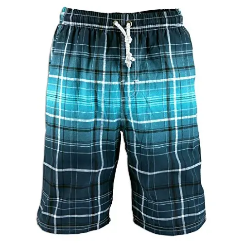 PREFER TO LIFE Men's Board Shorts, Quick Dry Swimwear Beach Holiday Party Bermuda Swim Big Pants … 